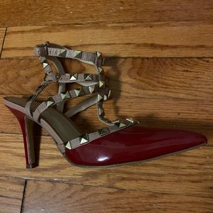 BCBG Red RockStud Heels